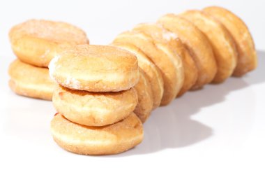 Group of cinnamon donuts 